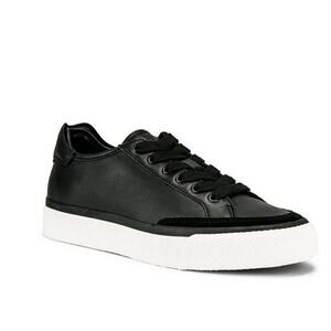 Rag & Bone RB Army Low Black Leather Sneakers‎ Women's 5 / 35